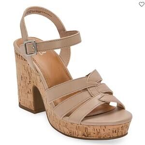 a.n.a Womens Billie Heeled Sandals Nude Color Size 9M